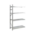 Anbauregal verzinkt mit 4 Böden 2000x1200x500 mm