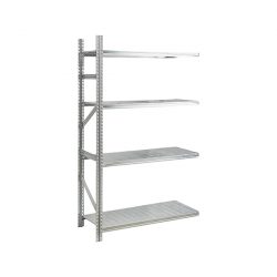 Anbauregal verzinkt mit 4 Böden 2000x1200x600 mm