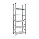 Grundregal verzinkt mit 5 Böden 2500x900x600 mm